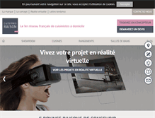 Tablet Screenshot of cuisines-raison.com